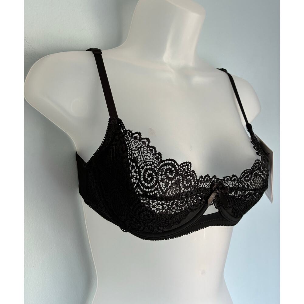 Lace Bra Black Small NWT Dreamgirl - Picture 2 of 10
